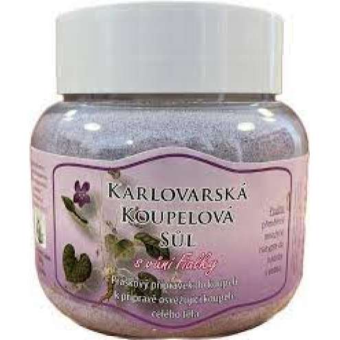 Vřídlo Karlovarská koupelová sůl s vůní fialky 300 g